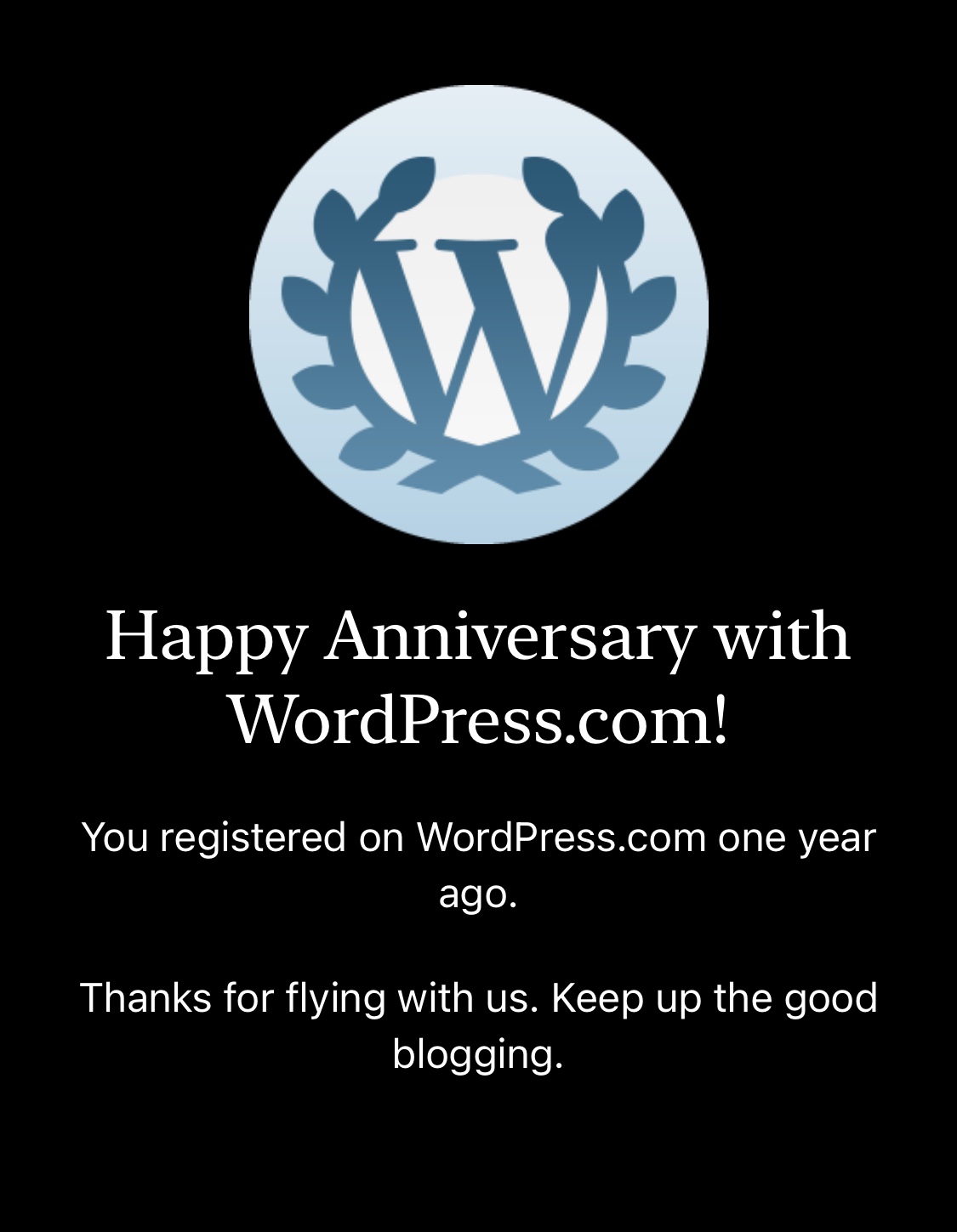 Happy Blog Anniversary to&nbsp;Me!